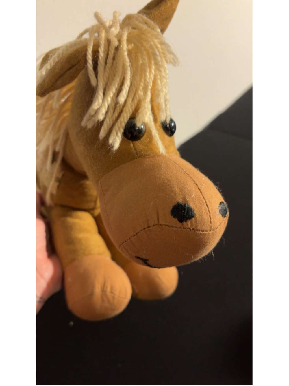 Vintage Handcrafted Plush Pony Stuffed Animal